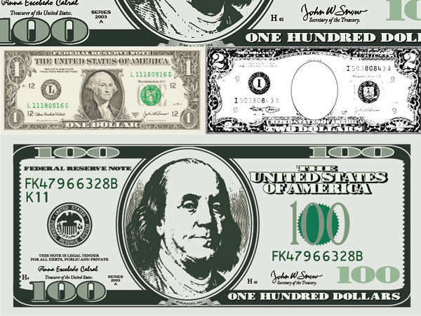 dollar bill vector USD money foreign exchange dollars   