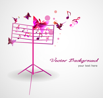 Stylish colorful music vector background graphics 06 Vector Background music colorful background   