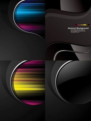 Dynamic trend black background vector trend dynamic black background   