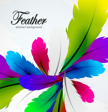 Colored feathers art background 05 feathers colored background   