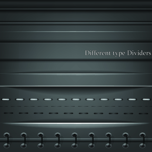 Different Type Dividers design vector 01 type dividers different   