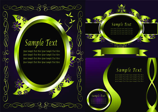 Ornate ring frame vector ring frame   