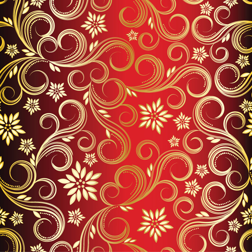 Golden Swirls floral pattern background design vector 02 swirls swirl pattern golden floral pattern floral background design   