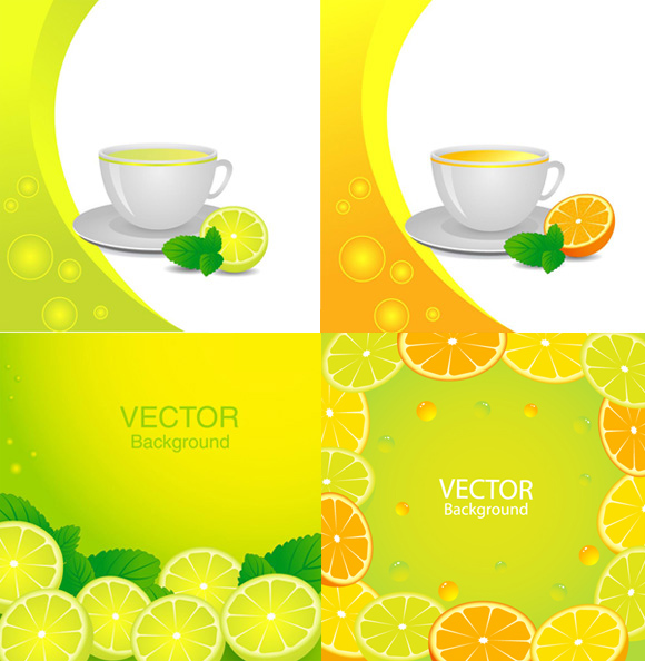 Citrus hybrid background vector citrus   