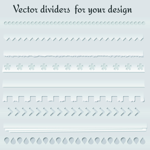 Different Type Dividers design vector 04 dividers different   