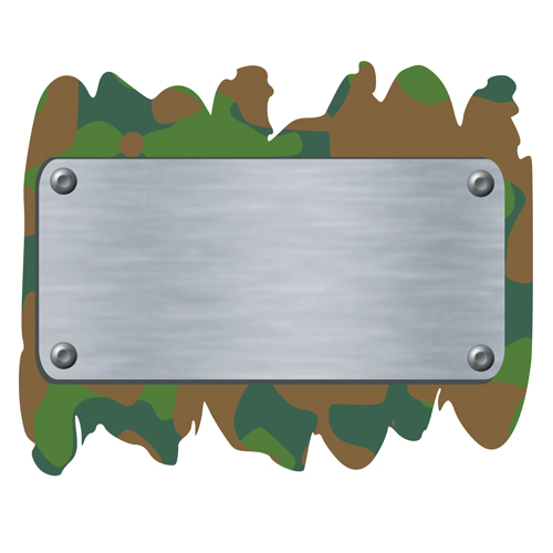 Military elements Frame vector 04 military frame elements element   