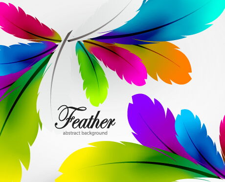 Colored feathers art background 04 feathers colored background   