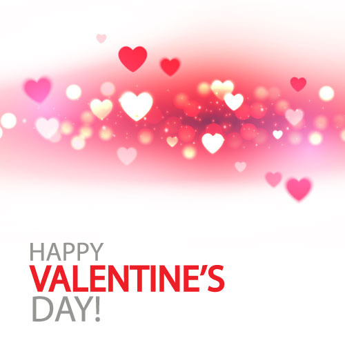 Blurs valentines day background with heart vector valentines heart blurs background   