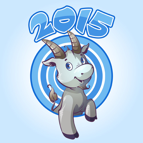 Cute goat 2015 art background 03 goat cute background 2015   