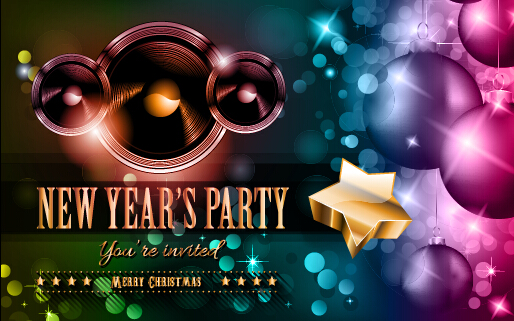 2015 new year party flyer and cover vector 02 party new year flyer cover   