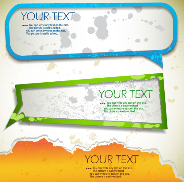 Grunge of Speech frames labels vector 05 speech labels label grunge   