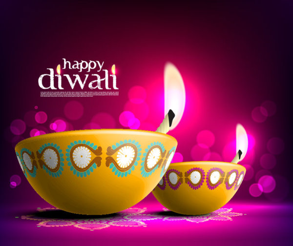 Beautiful happy diwali backgrounds vector 04 happy Diwali beautiful background   