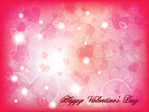 Romantic of Valentines day backgrounds art vector 05 Valentine romantic day   