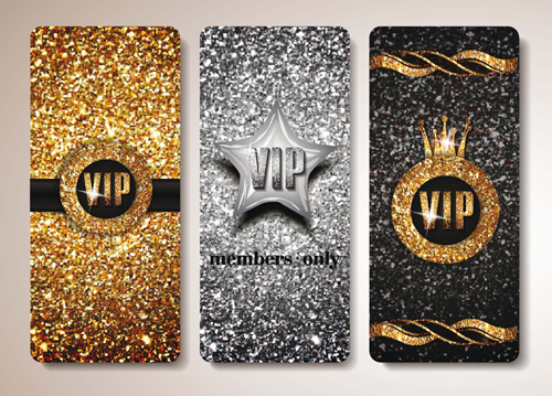 Luxury VIP gold cards vector material 02 vip luxury gold cards   