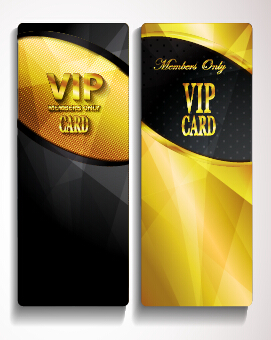 Golden Vip invitation cards vector design 02 vip invitation cards golden   