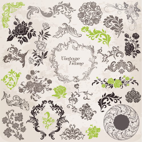 Vintage frames & lace vector 01 vintage lace frames format   