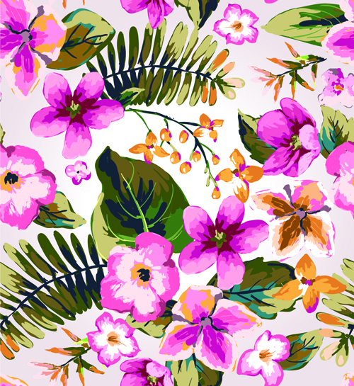 Seamless Flower Patterns vector 02 seamless patterns pattern flower pattern flower   