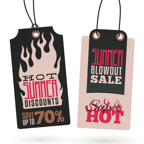 Vintage cardboard summer discount sale tags vector 04 vintage tags tag summer discount cardboard   