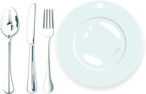 Various Tableware elements vector material set 01 Tableware material elements element   