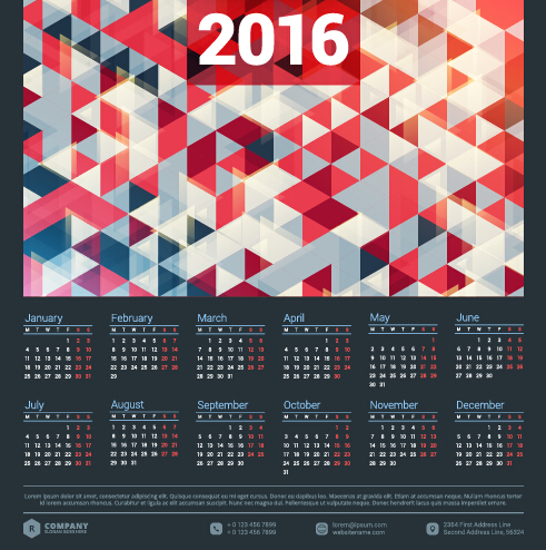 2016 company calendar creative design vector 17 creative company calendar 2016   