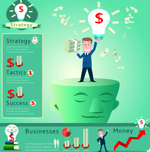 Financial elements infographics vector 01 infographics infographic financial elements   