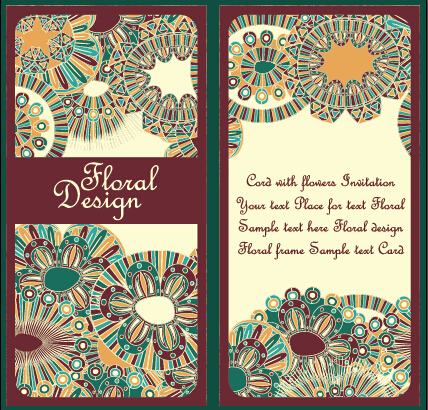 Ethnic patterns style invitation cards vector 03 patterns pattern invitation cards invitation ethnic   