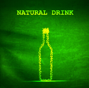 Natural drink green background vector natural green drink background   