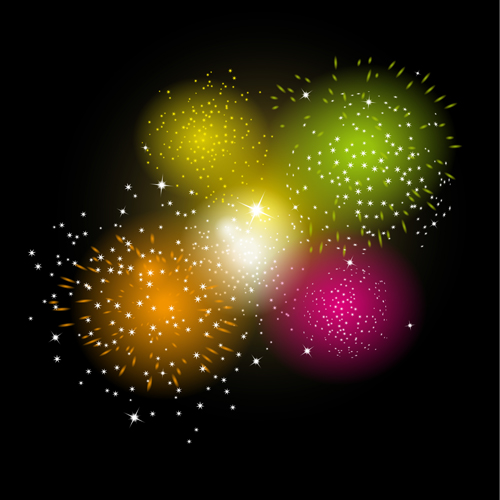 Fireworks holiday illustration vector set 03 holiday Fireworks   