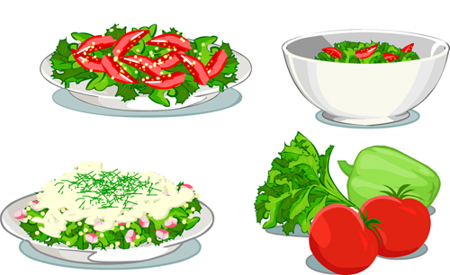 Elements of Salad mix vector graphic 05 Salad mix elements element   
