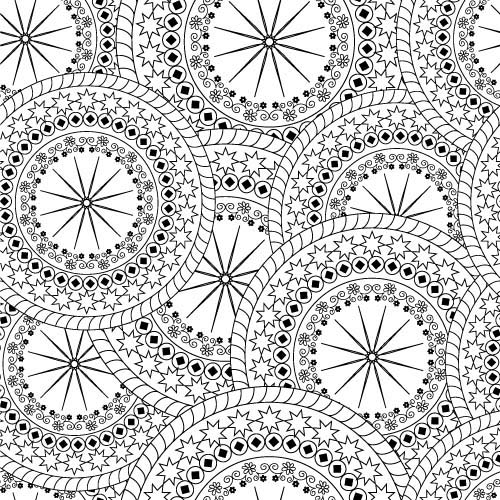 Ornate round lace pattern seamless vector 04 seamless round pattern ornate lace   