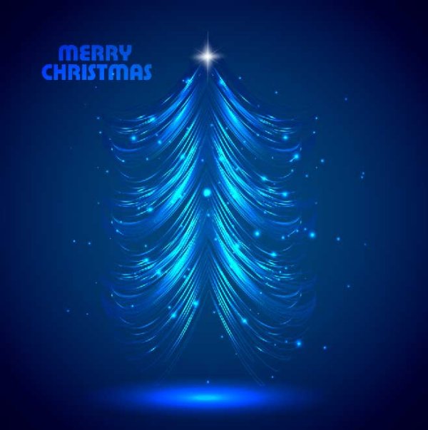 Sparkling Christmas tree design vector 02 102896 tree sparkling christmas   