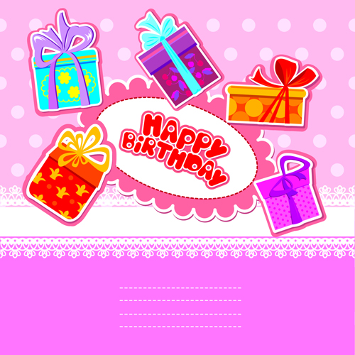 Happy Birthday Gift Cards design vector 03 happy birthday happy gift cards card birthday   