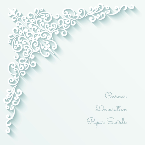 Exquisite paper floral vector background art 01 Vector Background floral exquisite background   