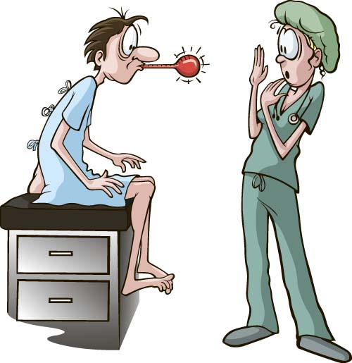 Funny nurse with patient cartoon vector 03 patient funny cartoon   