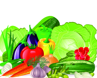 Fresh vegetables vector set 01 vegetables vegetable tables fresh   
