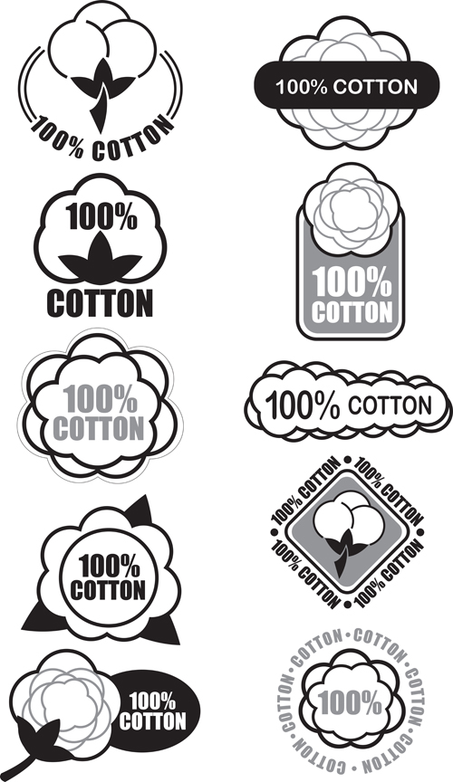 100% cotton premium quality labels vector 03 quality premium labels cotton   