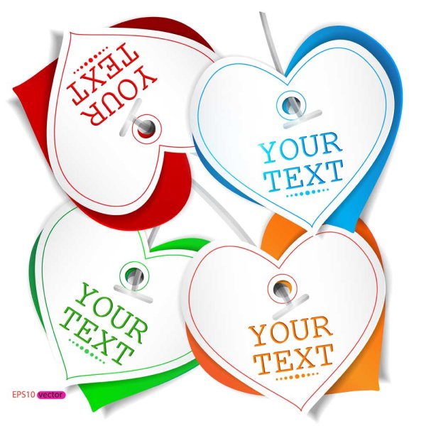 Valentine Day gift cards vector material 04 Valentine day Valentine material gift cards card   