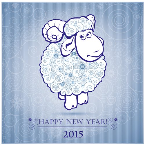 2015 year of the sheep vectors background 03 year sheep background 2015   