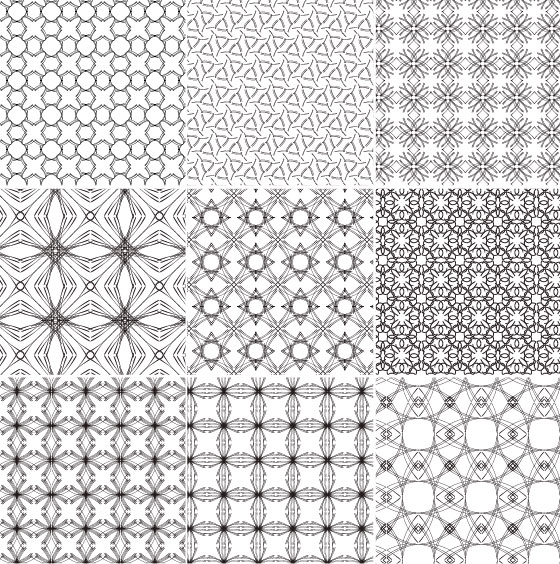 Exquisite seamless background vector patterns European pattern continuous background background pattern a tiled background   