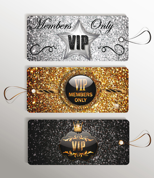 Luxury VIP gold cards vector material 04 vip luxury gold cards   