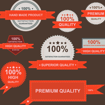 Set of guaranty quality and Premium labels vector 03 quality premium labels label guaranty   