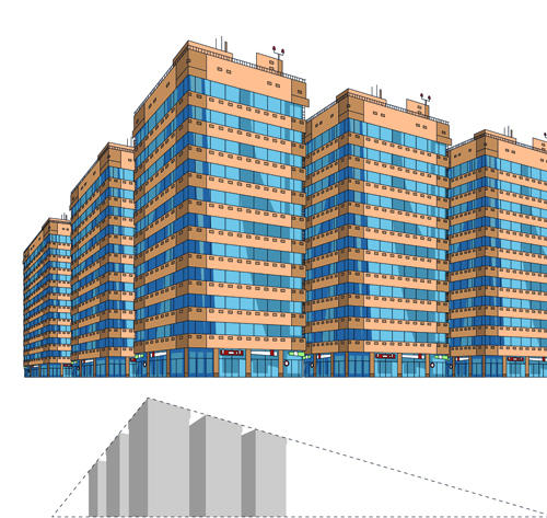 Skyscraper design graphics vector 04 skyscraper buildings building   