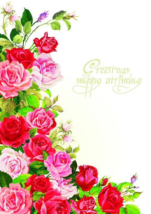 Happy birthday flowers greeting cards 02 happy birthday happy greeting flowers flower cards card birthday   