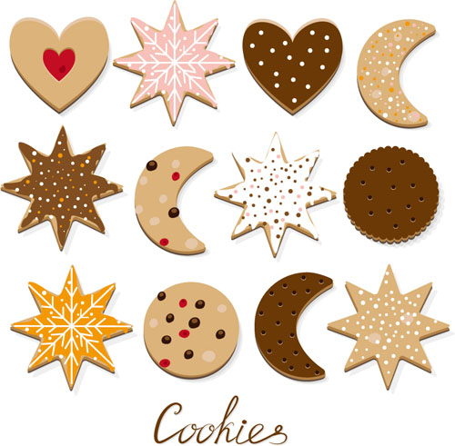 Delicious cookies vectors design 03 design Delicious cookies   