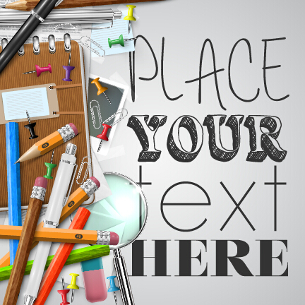 Pencil and learning tools background vector 08 pencil learning tools background   