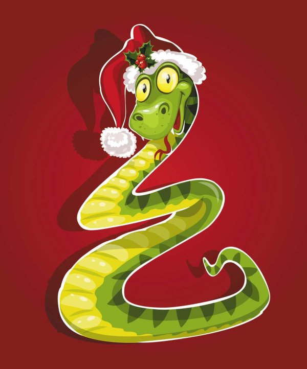 Snake 2013 Christmas design vector graphics 02 snake christmas 2013   