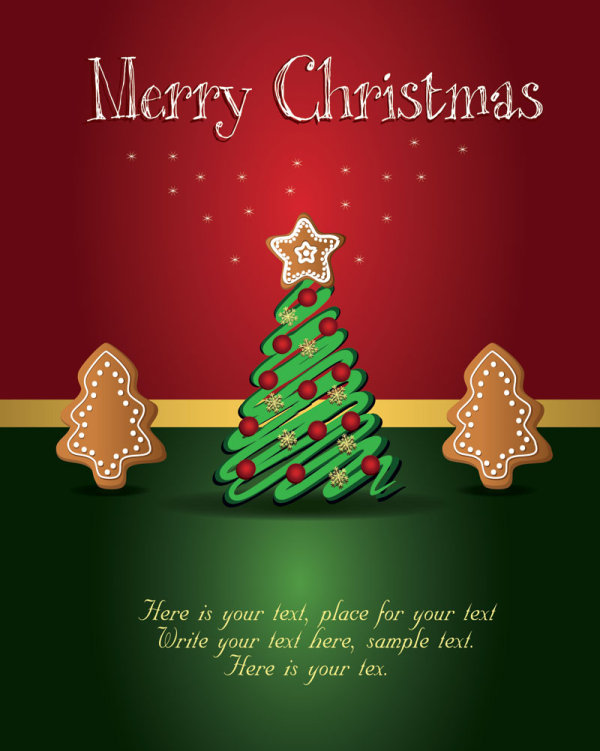 Cute Christmas creative Greeting Cards vector 01 greeting cute creative christmas cards card   