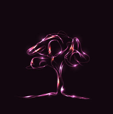 Purple light tree abstract vector mateiral tree purple Abstract vector   