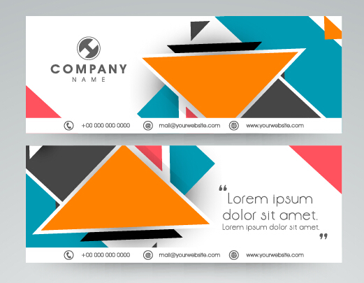 Company banners modern design vector 02 modern company banners   