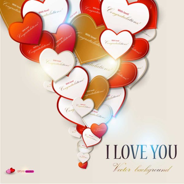 Valentine Day gift cards vector material 05 Valentine day Valentine material gift cards card   